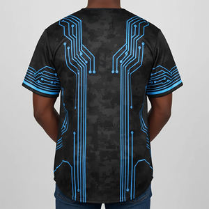 Camiseta de Béisbol Personalizada de Corte Holgado, Antibacteriana, Transpirable, de Secado Rápido, para Equipos, Tallas Grandes, con Impresión por Sublimación - Product Image 6