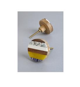 Boutons de porte décoratifs en bois et résine pour armoires de cuisine, placards, tiroirs, meubles, décoration élégante - Product Image 3