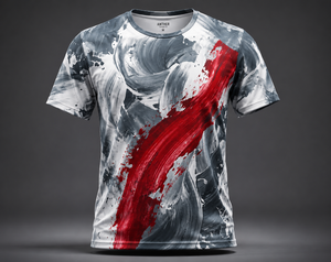 Abstract Sublimation Front 180gsm Jersey Sporty 100% <b>Polyester</b> Custom Graphic Men's Sports <b>T</b>-<b>Shirt</b> - Product Image 2