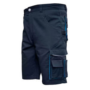 Shorts de travail cargo pour hommes, multi-poches, vêtements de travail durables et sécuritaires, ceinture élastique confortable - Product Image 2