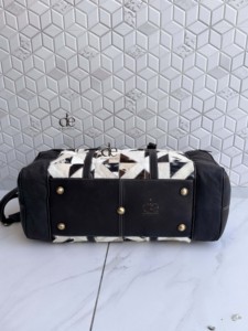 Bolsa de Viaje de Cuero Vacuno de Alta Calidad, Diseño Único Hecho a Mano, Bolsa Unisex Multiusos, Bolsa de Lona Grande - Product Image 3