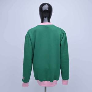 Sudaderas para hombre, sudadera verde con bordado estilo streetwear, diseño único, ropa personalizada, fábrica de ropa al por mayor - Product Image 2