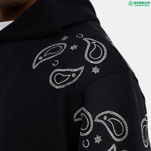 Unisex Luxury <b>Pullover</b> Hoodie 100% Cotton Custom Logo Printing Embroidery Solid Streetwear Blank Plain Hoodie & Sweatshirts - Product Image 4
