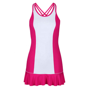 Vestido Deportivo sin Mangas para Mujer, Transpirable, 100% Poliéster, Impresión Digital, Uniforme sin Costuras - Product Image 4