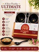 Coffret Cadeau Thé au Citron 5 Pièces avec Tasses en Céramique Noire, Bol à Snacks, Boîte Luxueuse, Logo Personnalisé, Facile à Nettoyer, Idéal pour l'Entrée dans une Nouvelle Maison ou les Fêtes