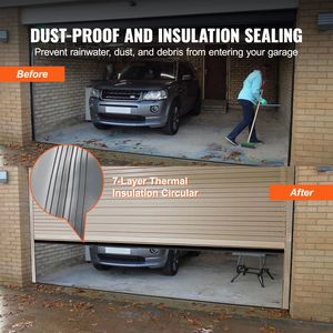 Guarnizione Universale Impermeabile a U per Soglia Porta Garage + Guarnizione Ammortizzante a O-Ring - Product Image 4