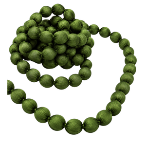 Chaîne de perles en soie Y S INTERNATIONAL recouverte de tissu pour la fabrication de bijoux, colliers, bracelets faits à la main, fournitures d'artisanat - Product Image 4