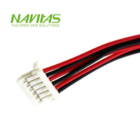 Arnés de Conector Electrónico Personalizado JST -08V-S Amphenol FCI Minitek de 16 Pines a 8 Pines, Cable de PVC para Placa de Circuito Impreso (PCB)