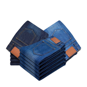 High Quality Famous Brand Straight Denim <b>Trousers</b> <b>for</b> <b>Men</b> All Sizes Regular Fit Soft Elastic <b>Wide</b>-Waist Comfortable Garment Dyed - Product Image 5