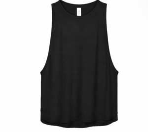 Custom LOGO Breathable Workout Tank <b>Tops</b> for Women Front Logo Running Gym Yoga Sport Shirts Loose Fit - Product Image 4
