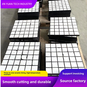 Plaque de revêtement en céramique d'alumine résistante à la Corrosion à fort impact résistant à l'usure pour le soudage de goulotte minière d'équipement chimique - Product Image 2