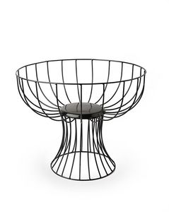 Panier à fruits en métal noir très résistant et durable, construction robuste, accessoire de cuisine pour l'organisation quotidienne des produits - Product Image 2