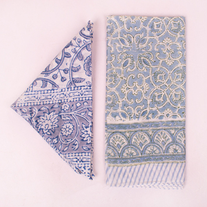 Craftjaipur Block Printed Cotton Bandanas Handcrafted Indian Textile Art Assorted Colors Boho Chic <b>Head</b> Scarf Eco-Friendly <b>Wraps</b> - Product Image 3