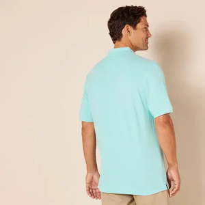 Camiseta Polo de Manga Corta para Hombre, Verano, al por Mayor, Transpirable, Informal, de Poliéster y Algodón, Tejida, Estampada, Tallas Grandes, Lisa - Product Image 6