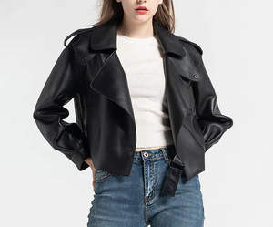 Veste en cuir pour femme, sur mesure, élégante, de haute qualité, disponible en différentes couleurs, à prix avantageux - Product Image 4