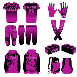2026 Top Selling Custom Made American Football Uniform Customized Logo Short Sleeve Top <b>Material</b> for men OEM serviced - Product Image 4
