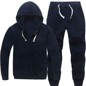 Ensembles de survêtements d'hiver pour hommes MATEX SPORTS, 2 pièces, décontractés, athlétiques, respirants, en polyester/coton, avec fermeture à cordon - Product Image 3