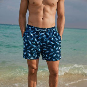 กางเกงขาสั้นชายหาดพิมพ์ลายดอกไม้และสัตว์ ระบายอากาศได้ดี ไซส์ใหญ่พิเศษ สำหรับเล่นเซิร์ฟและว่ายน้ำ - Product Image 3