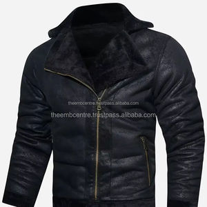 Nueva llegada chaqueta de cuero de moda de los hombres personalizados para los hombres Nuevo estilo 2024 Venta directa de fábrica chaqueta de cuero para los hombres - Product Image 1