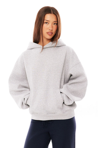 Nueva Sudadera con Capucha de Algodón Grueso, Personalizada con Letras Bordadas, Bolsillo Canguro, Hombros Caídos, Bordado Chenille para Mujer - Product Image 2