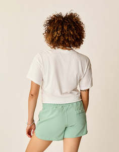 Camiseta Corta Estampada para Mujer, Personalizada, Informal, de Poliéster/Algodón, Manga Corta, con Diseño Gráfico, Ropa Personalizada al por Mayor - Product Image 2
