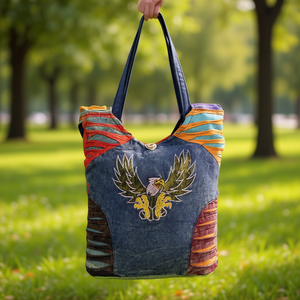 Sac hobo bohème en coton fait main pour femme avec bandoulière - Product Image 3