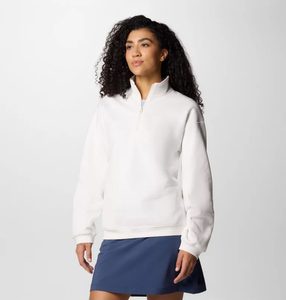 Sudadera de invierno personalizada al por mayor para mujer, estilo Safari Marble Canyon, con media cremallera, cuello alto, bolsillos canguro, puños y bajo acanalados, para entrenamiento. - Product Image 3