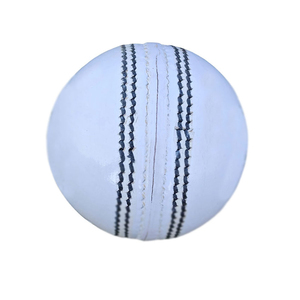 Two-Piece Leather Cricket White Ball-Customizable Color/Logo/Size High Quality Durable Hand-Stitched Ambidextrous - Product Image 1