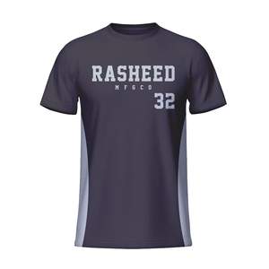 Camisetas de Algodón 100% Personalizadas con el Logotipo de tu Marca para Hombre, Camisetas Lisas Casuales al por Mayor de Crew Fitness - Product Image 5