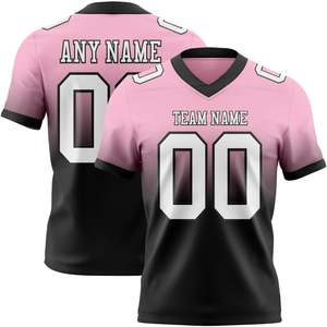 เสื้อฟุตบอลอเมริกันไซส์ใหญ่พิเศษ สกรีนชื่อทีมตามสั่ง ผ้าโพลีเอสเตอร์แบบซับลิเมชั่น ชุดกีฬาแขนสั้นสำหรับทุกเพศ - Product Image 1