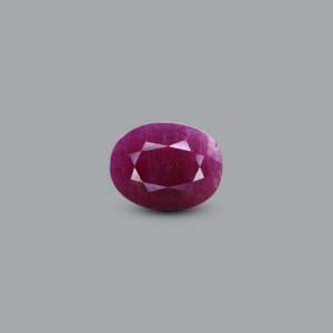 7.45 Carat Oval Cabochon African Ruby Loose Gemstone for Fine Jewelry - Product Image 1