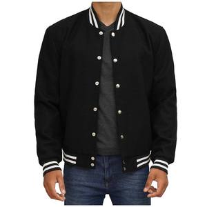 Custom Wholesale Leather Sleeves Chenille Embroidery Baseball Jacket <b>Wool</b> <b>Red</b> Letterman Jackets for Men - Product Image 6