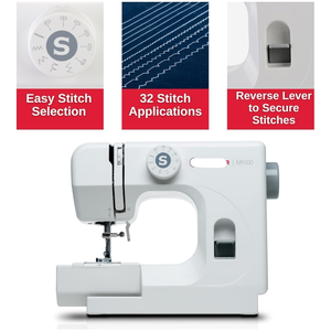 Machine à coudre et à matelasser informatisée Quantum Stylist 9960 avec table d'extension et kit d'accessoires, 600 points intégrés - Product Image 2