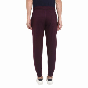 Men's Maroon Sweatpants With 95 Print Elastic Waist Joggers Casual Pants With Pockets Autumn Wear - Product Image 5