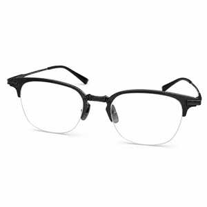 Montures de lunettes photochromiques anti-lumière bleue UV420, rondes, semi-cerclées, en titane léger, titane pur, haute qualité - Product Image 3