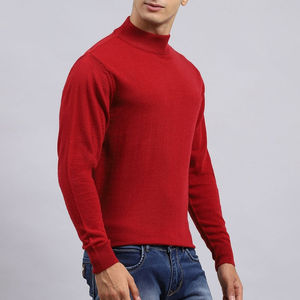 Camiseta Casual de Hombre al por Mayor, Cuello Alto, 100% Algodón, Ecológica, Transpirable, a la Moda, para Otoño e Invierno - Product Image 1