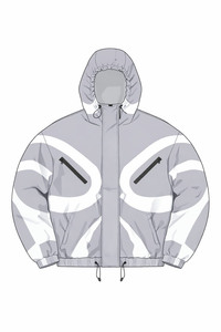 Chaqueta con Capucha de Nylon/Algodón Grueso para Hombre, Diseño Urbano de Diseñador, Paneles Personalizados, Aerografía y Otros Diseños, Proveedor OEM - Product Image 2