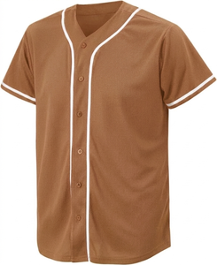 MANUFACTURED Custom Baseball Jersey Blank Button Up Sports jersey lightweight polyester Team Uniform Training Mens Wear jersey - Product Image 1