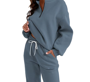 2026 Wholesale Women's High Quality Soft Breathable Lightweight Polyester 2 1 Design Jogger Casual <b>Track</b> <b>Suits</b> Custom Logo OEM - Product Image 4