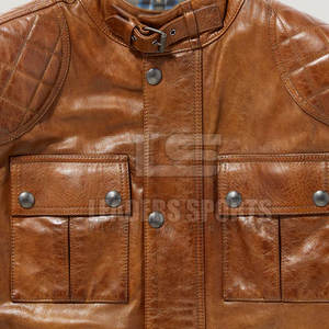 Chaqueta de Cuero para Motocicleta de Invierno para Hombre, Transpirable, Impermeable, Cortavientos, de Manga Larga, con Diseño Personalizado y Fusión sin Costuras - Product Image 5