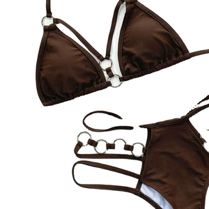 Conjunto de Bikini de Dos Piezas de Alta Calidad para Mujer, Servicio OEM, Tela Ecológica, Estampado por Sublimación, Traje de Baño Personalizado - Product Image 3