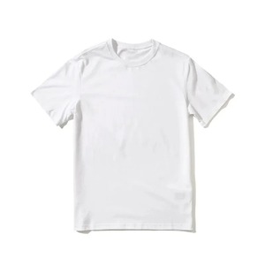 T-shirt à manches courtes en jersey de coton noir pour homme, col rond, coupe classique, décontracté, respirant, couleur unie, design simple - Product Image 4