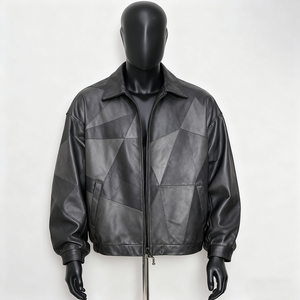 ARTIZ INTERNATIONAL Custom <b>Men's</b> Unisex Streetwear <b>Leather</b> <b>Jacket</b> Windproof Eco-Friendly Winter Motorbike Apparel - Product Image 1