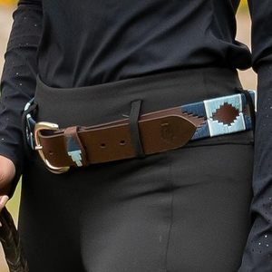 Ceinture de polo équestre en cuir d'Argentine de qualité supérieure pour acheteurs professionnels - Noir/Marron, taille personnalisable - Product Image 2