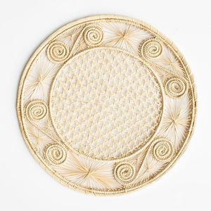 Gracefully Handcrafted Caracol Coasters Rattan Natural Swirl Openwork Soft Fiber Heat Insulation Cup <b>Protectors</b> Boho Kitchen - Product Image 3