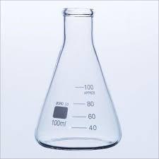 Frasco Triangular de Vidrio Borosilicato de 100 ml, Cuello Recto, Cónico, Graduado, para Uso en Laboratorio Químico, Transparente - Product Image 5