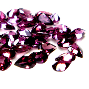 100% naturel 10MM forme ronde personnalisée coupe à facettes pierre précieuse de haute qualité calibré 3A + grenat Rhodolite rose naturel en vrac - Product Image 1