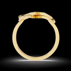 Anillo de Compromiso de Joyería Fina con Diseño Romántico de Doble Corazón, Diamante Natural, Venta al por Mayor desde India - Product Image 2