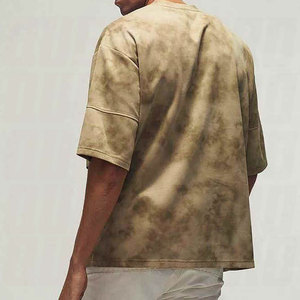 Custom Printed OEM Design Heavyweight 100% Cotton Sun Fade Men's Casual <b>Ringer</b> <b>T</b> <b>Shirt</b> Anti UV Eco Friendly Short Sleeve - Product Image 2