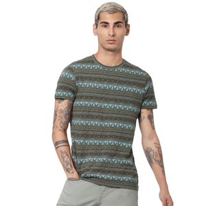 Wholesale Export Oriented <b>Men</b> Tshirt Customizable Printed Casual <b>Striped</b> O-neck Short Sleeve Slim Fit <b>T</b> <b>Shirt</b> XS 3XL Made - Product Image 1